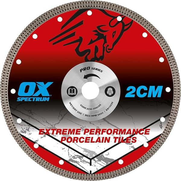 OX Pro 2CM Porcelain Cutting Blade  250-25.4mm