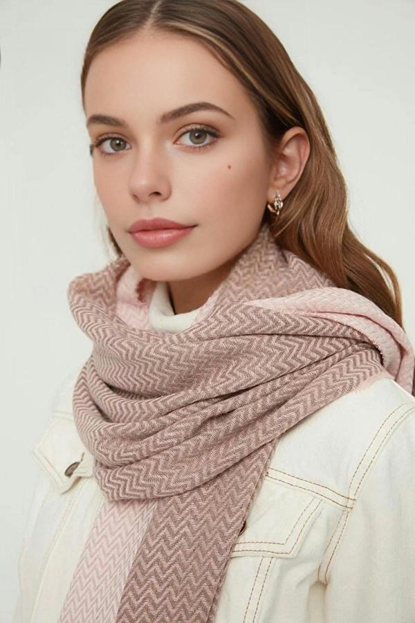 WOVCOR Color Block Soft Texture Scarf