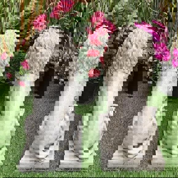 Pair of Small Bavarian Lion Garden sculptures