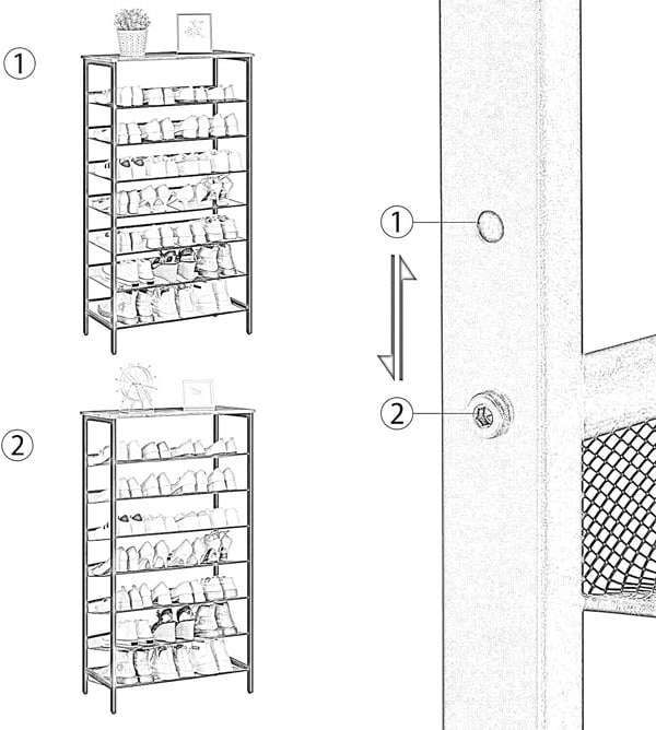 Rafaelo Mobilia Large Capacity Shoe Storage