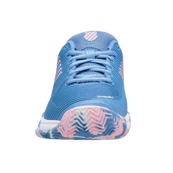 K-Swiss Childrens/Kids Hypercourt Express 2 Faux Leather Tennis Trainers - Blue/White - 