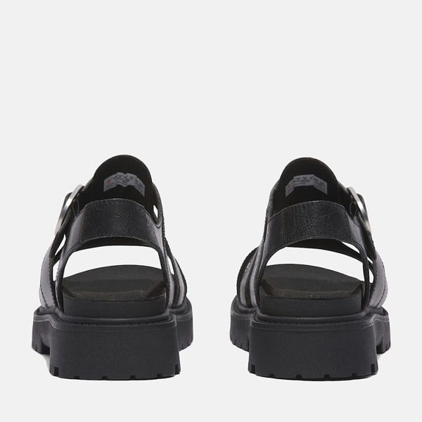 Timberland Clairemont Way Fisherman Leather Women's Sandals - Black