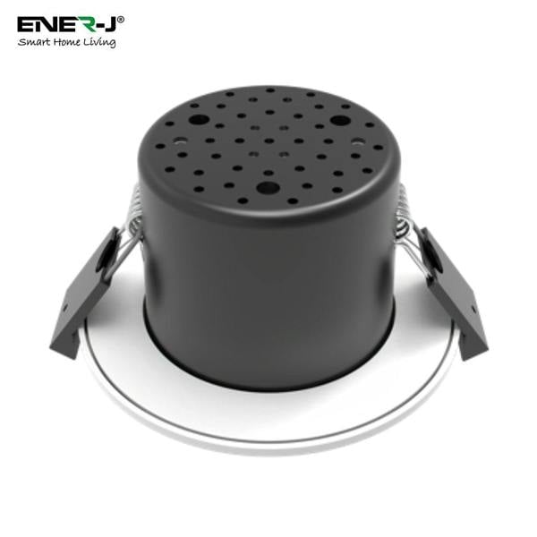 ENER-J 8W WiFi Fire Rated LED Downlight, IP65 Bathroom Ceiling Light, RGB CCT Adjustable, Dimmable, Voice & App Control