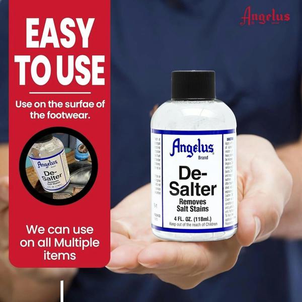 Angelus De-Salter - Salt Stain Remover for Leather Boots & Shoes 4oz