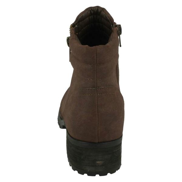 Spot On Ladies Spot On Chunky Ankle Boots