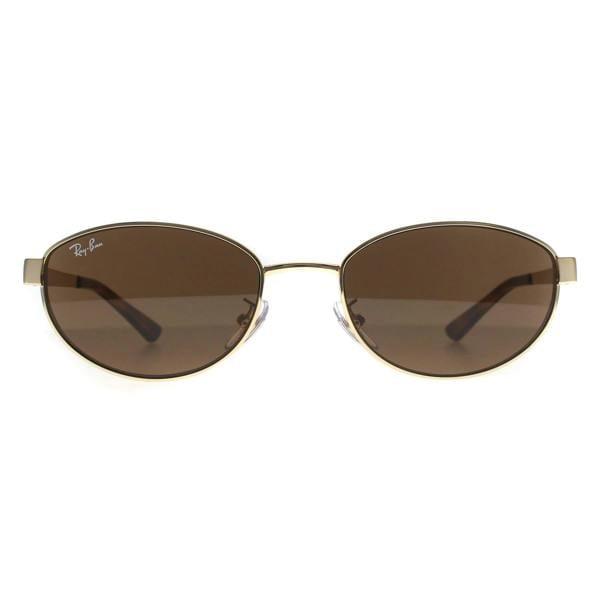 Ray-Ban Sunglasses RB3774D 001/73 Polished Arista Gold Dark Brown