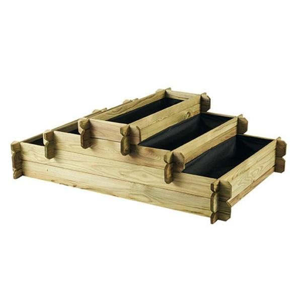 Cerland Angelic Podium Raised Bed 3-Tier 1.2m x 0.8m 178L Vegetable Growing Bed