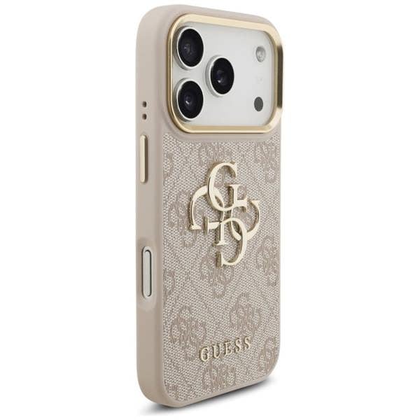 Guess Big 4G Classic Logo Case for iPhone 17 Pro 6.3" Rose Gold - GUHCP17L4GMGCPI