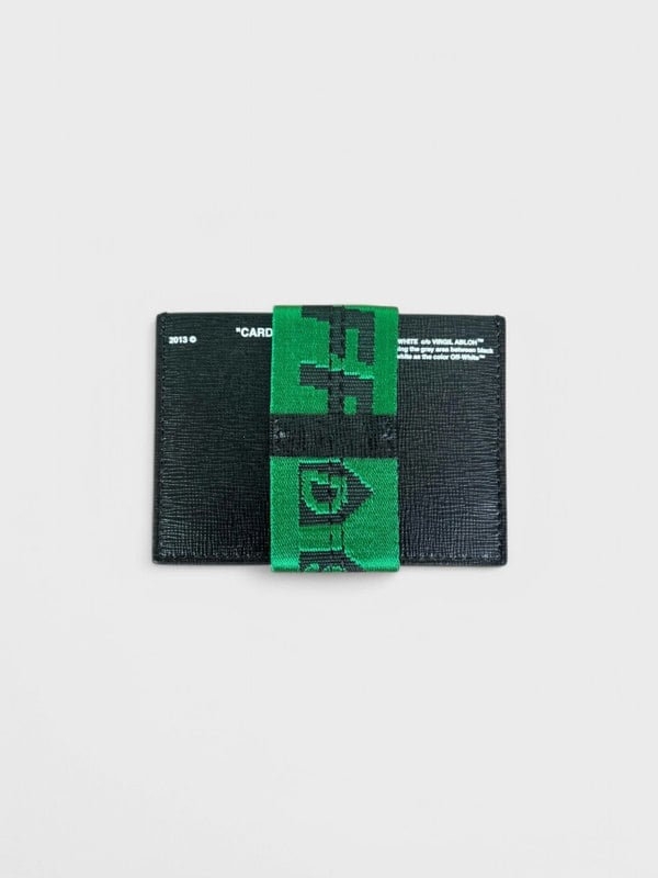 Off - White DSM 2 Drop Card Holder Black Green - Supplied FashionOff - White