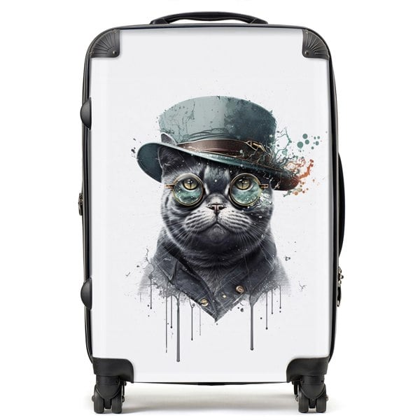 Warren Reed British Shorthair Cat Splashart Suitcase