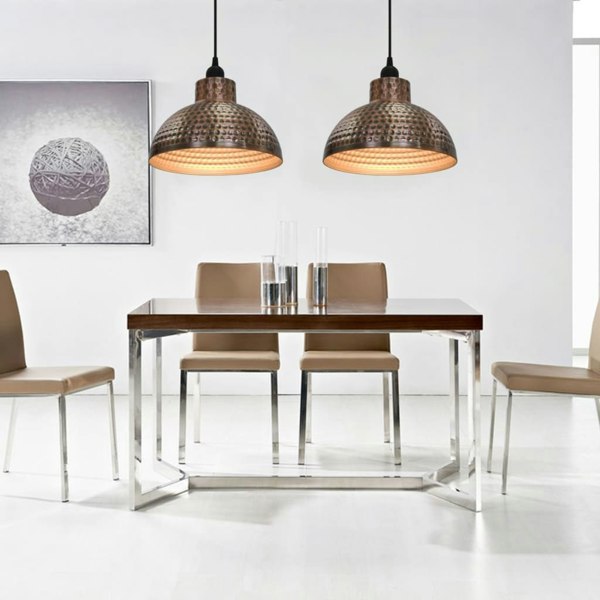 Berkfield Ceiling Lamps 2 pcs Semi-spherical Copper Colour