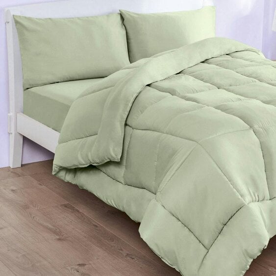 Scotts of Stow All-in-One Coverless Duvet and Bedding Bundle 4.5 Tog - Mint