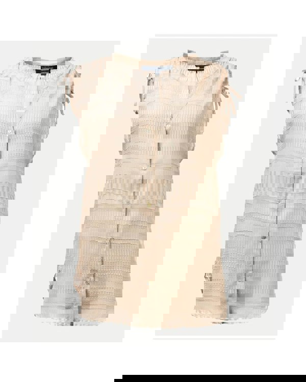 French Connection Denia Sheer Sleeveless Womens Blouse