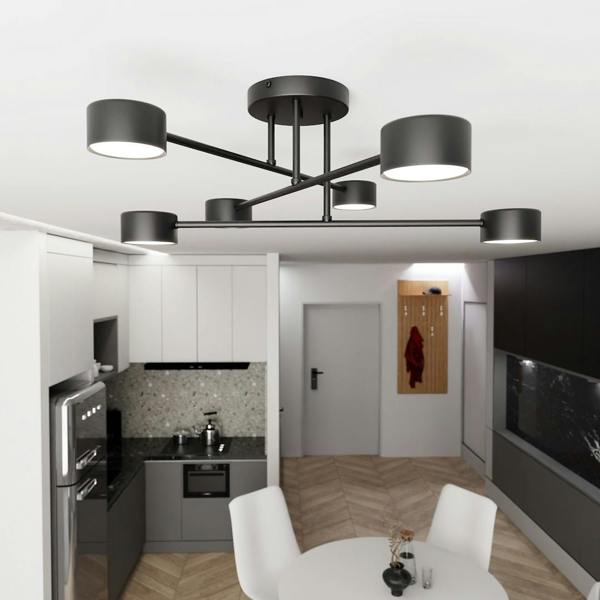 Emibig HALO Ceiling lamp 6 x GX53 Black