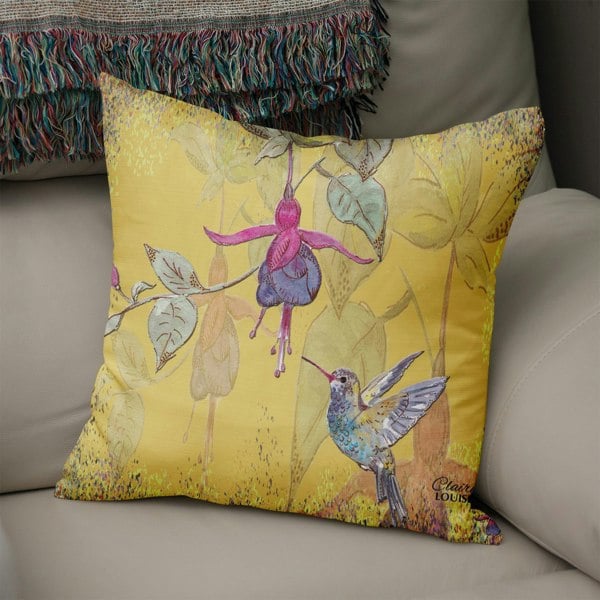 Claire Louise Powder Bloom Fuchsia 45cm x 45cm Double Sided Cushion