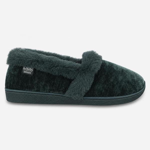 Totes SPARKLE FULL BACK SLIPPER Full Slippers Full Slippers   in  Green