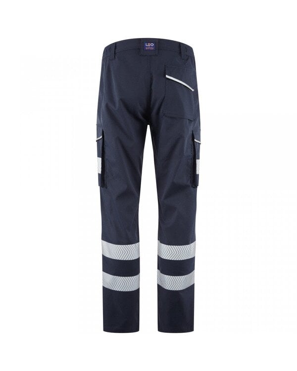 Leo Workwear Winsford Lightweight Stretch Cargo Trouser (Navy)