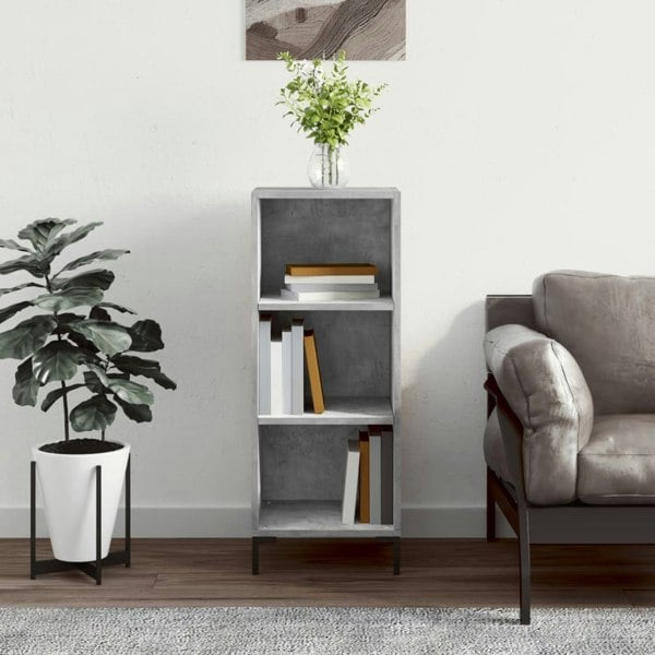 Berkfield Sideboard Concrete Grey 34.5x32.5x90 cm Engineered Wood