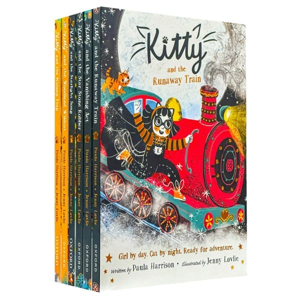 Paula Harrison Kitty Series 6 Books Set (Books 7-12) (Runaway Train, Vanishing Act, Star Stone Robber, Starlight Song, Woodland Wildcat, Kidnap Trap)