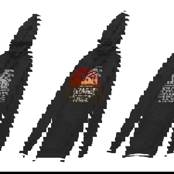 Stranger Things Unisex Adult Sunset Logo Hoodie - Black