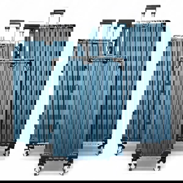 Infinity Luggage Robust Hard Shell Luggage 8 Wheel Suitcase Set