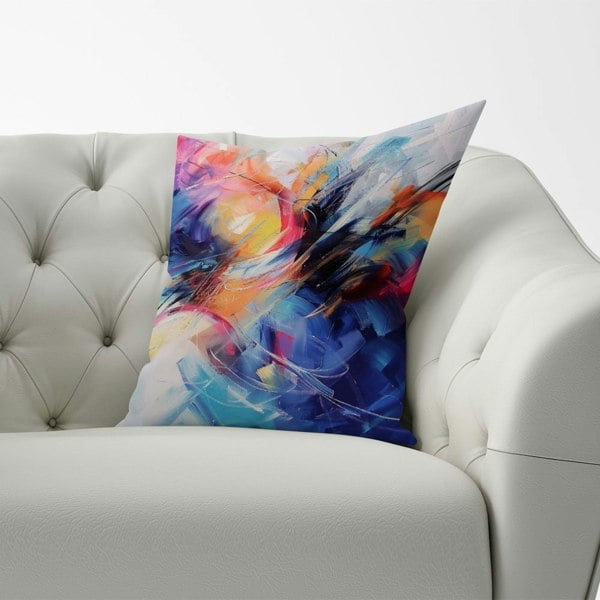 Warren Reed Serene Explosion: Calm Amidst Colours Cushions