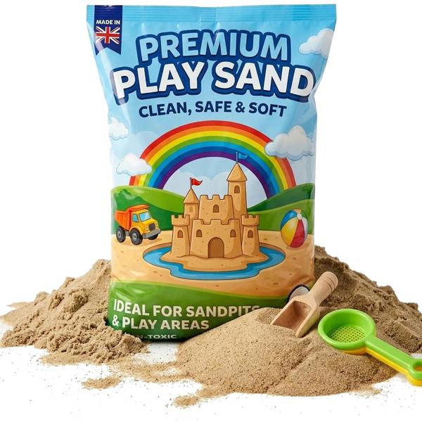 10kg Clean, Fine & Soft Kids Play Sand for Sandpits, Trays & Tables