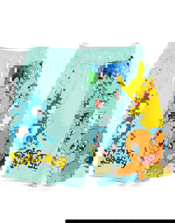 Pokemon Boys Blue Characters Multi-Pack of 2 Swim Shorts