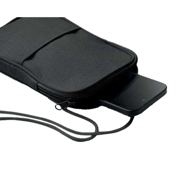 MidOcean Korovin RPET Travel Cross Body Pouch - Black - 