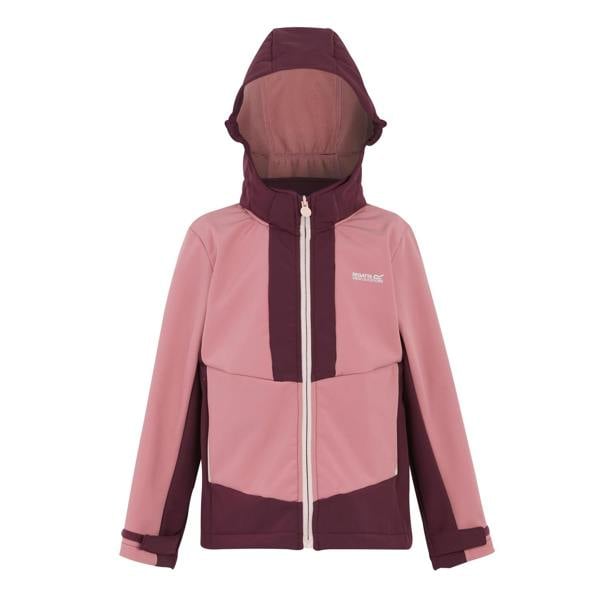 Regatta Kids Haydenbury Waterproof Soft Shell Jacket - Dusty Rose/Fig