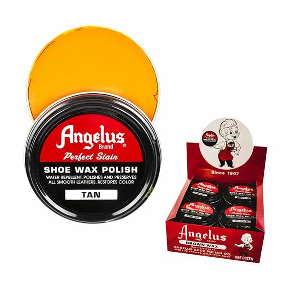 Angelus Perfect Stain Wax Polish - Extra Large Leather Shoe Care 3oz