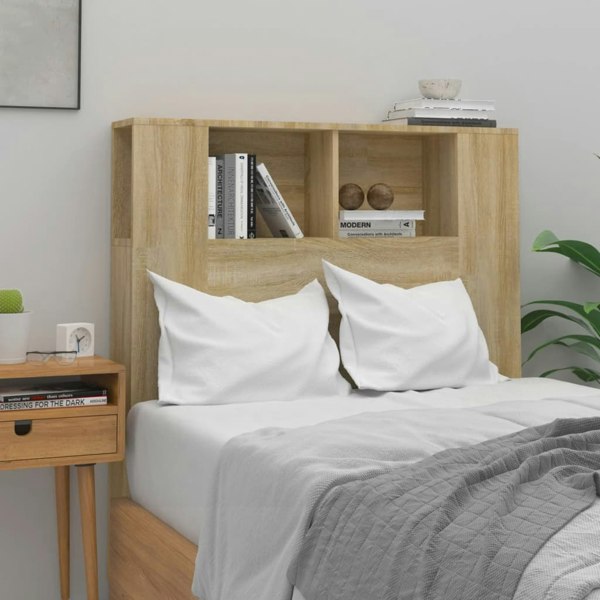 Berkfield Headboard Cabinet Sonoma Oak 100x18.5x104.5 cm