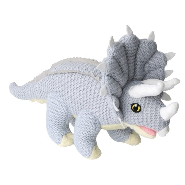 Wilberry Triceratops (Blue) - Small - Wilberry Knitted