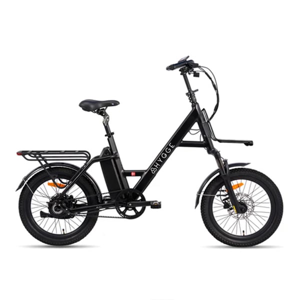 Hygge Bikes Herlev Auto 2026 City E-Bike, Automatic 3-Speed, Belt Drive – Charcoal Black