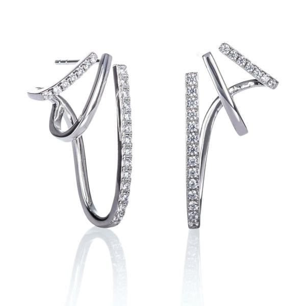 925 Sterling Silver Unusual Large Earrings for Women - namana.london