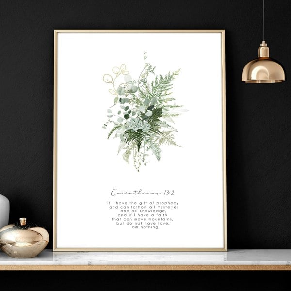 Bible verse wall art for living room | set of 3 wall art prints