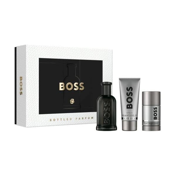 Hugo Boss Men's Aftershave Hugo Boss Bottled Men's Gift Set (100ml Parfum + 100ml Shower Gel + 70g Deodorant Stick)