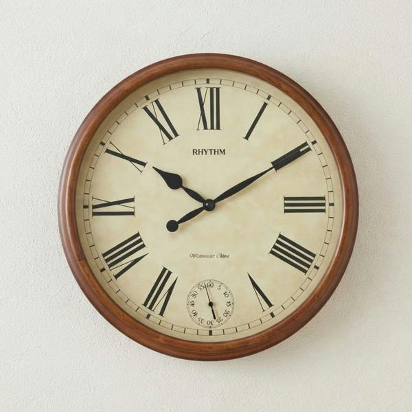 Garden Greatness Large Westminster Chime Solid Wood Wall Clock