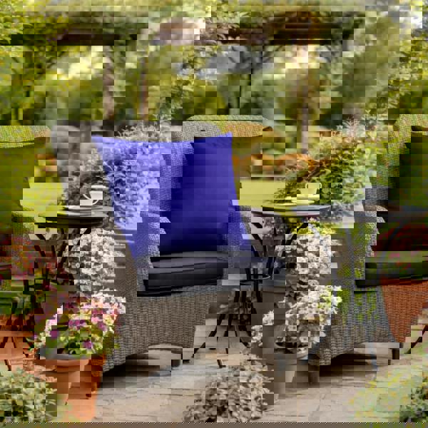 Scatter Cushions WATERPROOF (18"x18") - Garden Outdoor Sofa Cushions Pillows UK Made ROYAL BLUE The Garden Furniture Shop