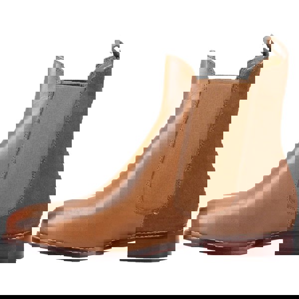Hush Puppies Colette Leather Women's Tan Flat Chelsea Boots