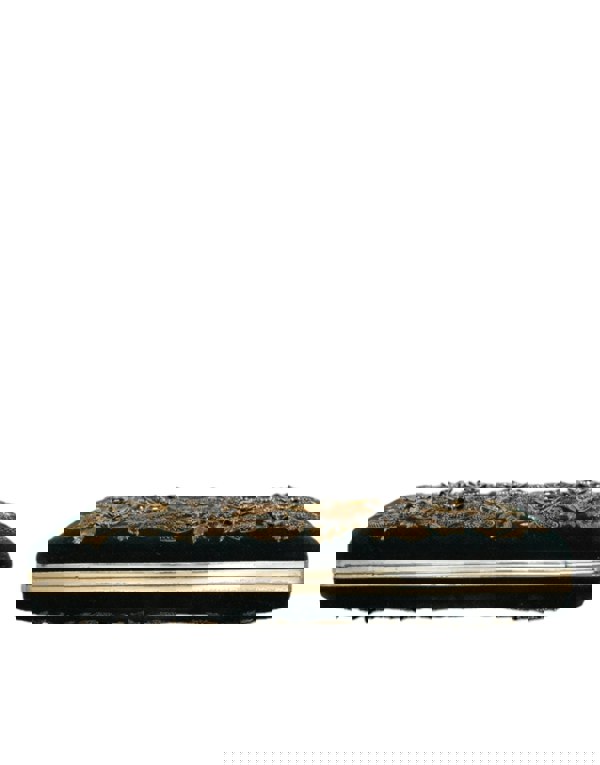 Dolce & Gabbana Floral Embroidered Velvet Clutch