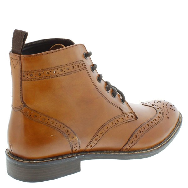 Thomas Crick Red Tape Crick Askham Brogue Lace Up Mens Leather Boots