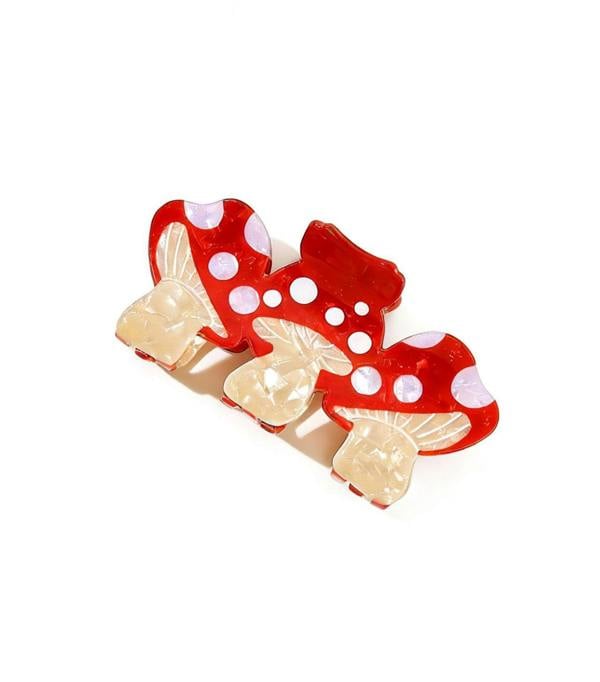 Gold Trip Toadstool Claw Clip