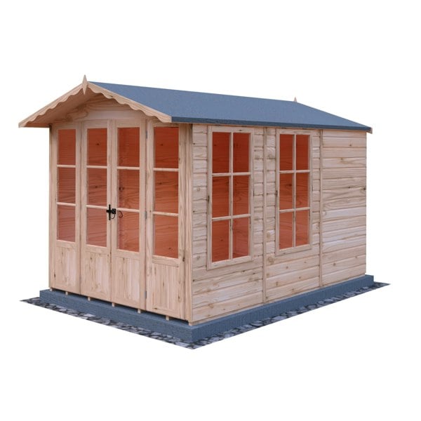 Shire Kensington 7x10 12mm interlock Clad wooden Summerhouse - Best Shed