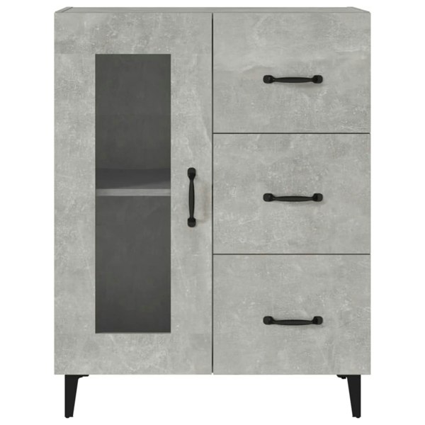 Berkfield Sideboard Concrete Grey 69.5x34x90 cm Engineered Wood