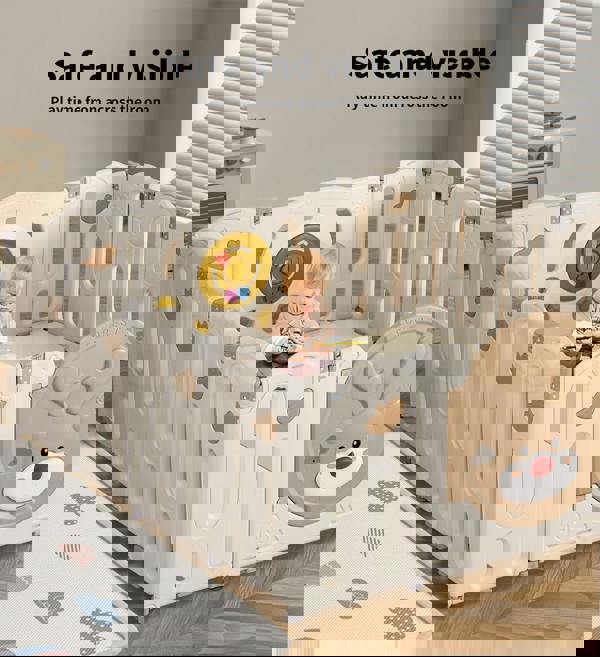 Dekko Baby Playpens Kids Safety Gate Toddler Fence Child Play Game Toy 14 Panels