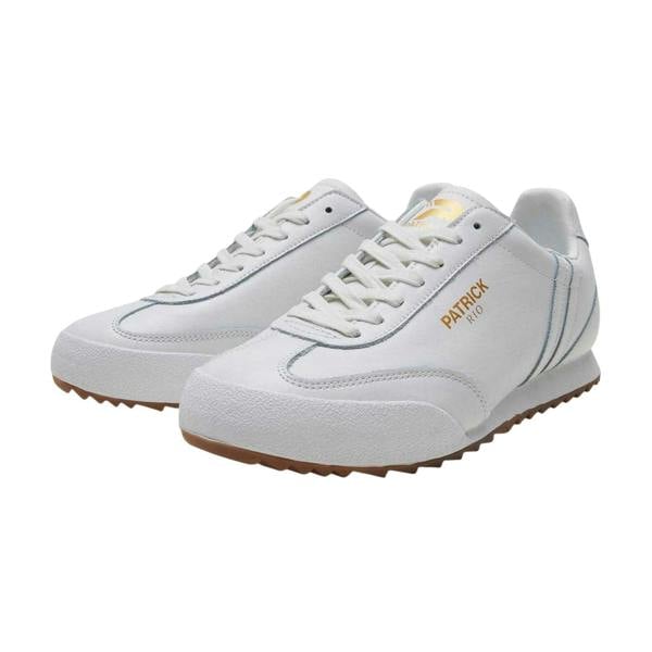 Patrick Mens Rio Leather Running Trainers - White - 
