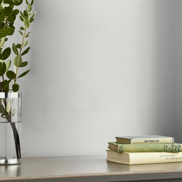 Laura Ashley Edern Paintable Wallpaper - White - 10m