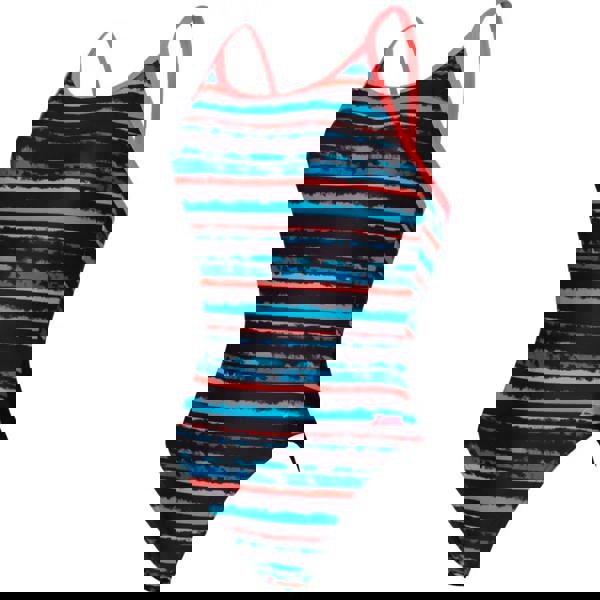 Zoggs Wake Sprintback Swimsuit - Black/Multi