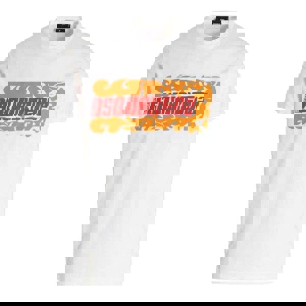 DSquared2 Unisex Adult Flame Logo T-Shirt - White